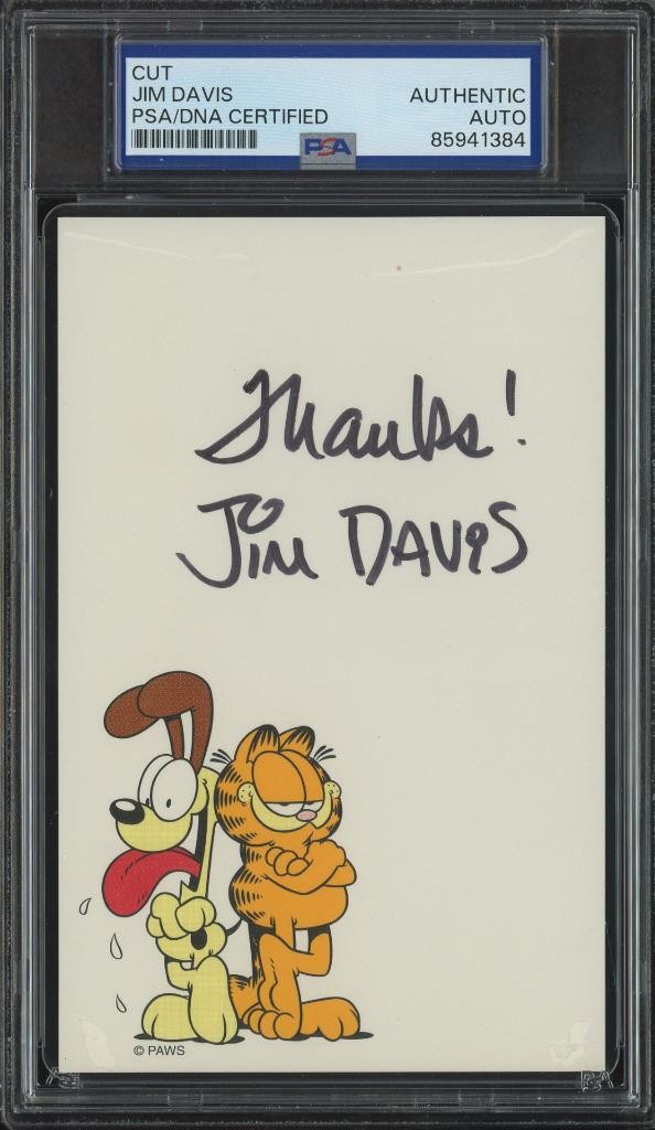 JIM DAVIS signed cut/card | 