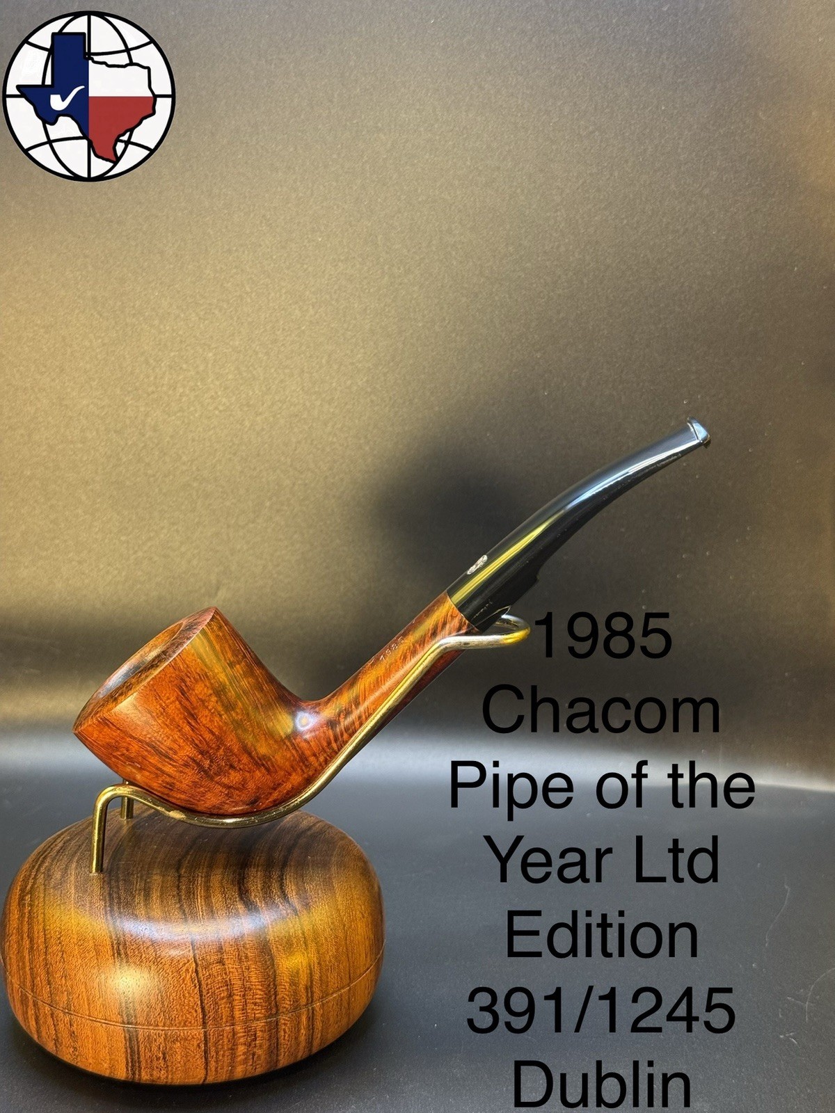Vintage 1985 Chacom Pipe Of The Year LTD Edition 391/1245 Dublin Tobacco Pipe