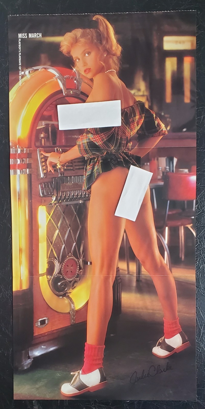 Playboy PIN UP / CF - Playmate JULIE CLARKE March, 1991 Playboy PIN UP / CF - Playmate JULIE CLARKE March, 1991