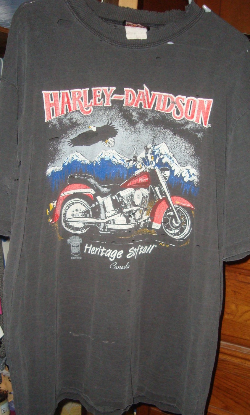 Vintage Harley Davidson niagara falls canada distress xl see below details