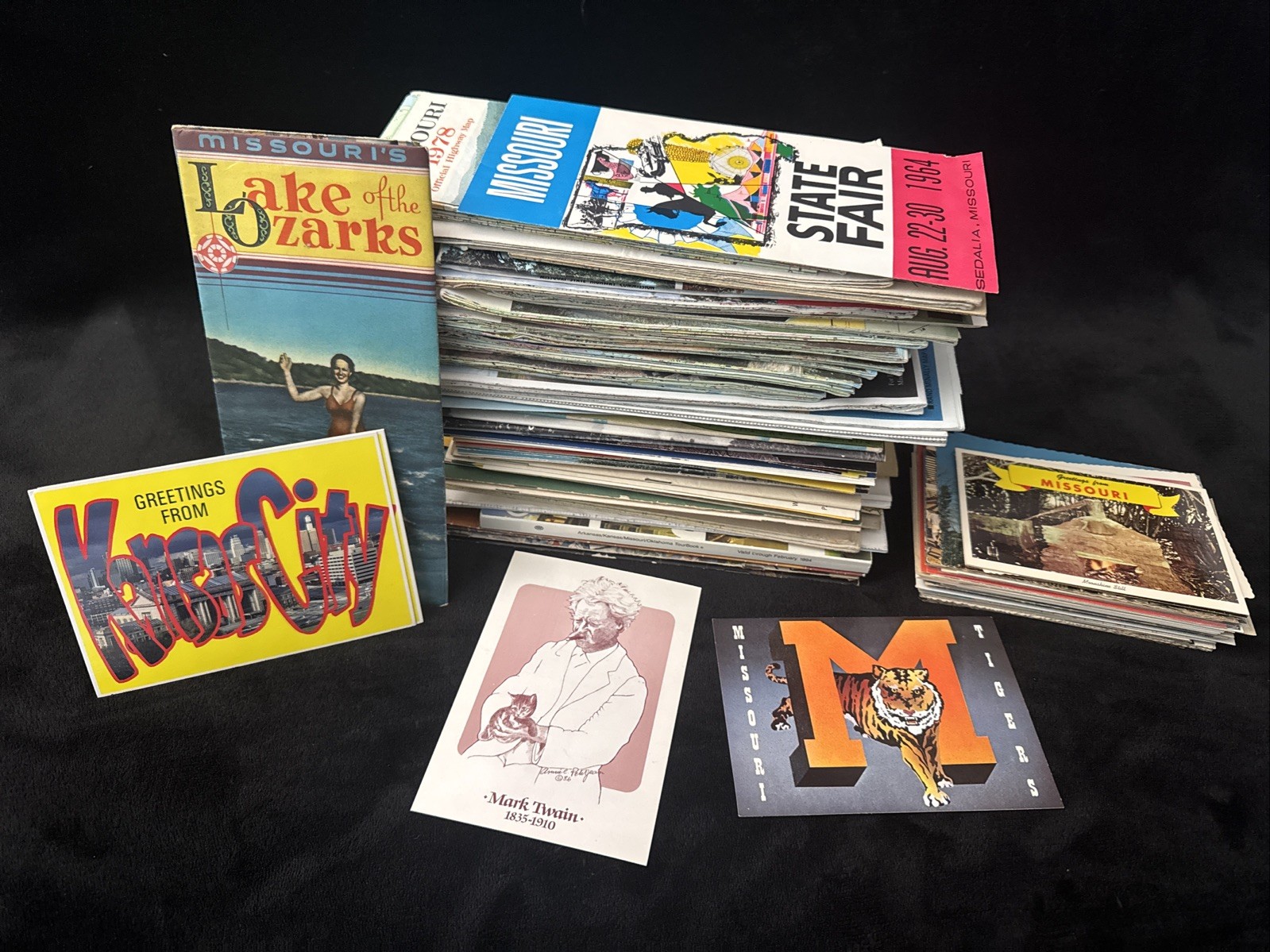 Missouri VINTAGE EPHEMERA LOT Kansas City KC Taum Sauk Reservoir ARROWHEAD STAD.