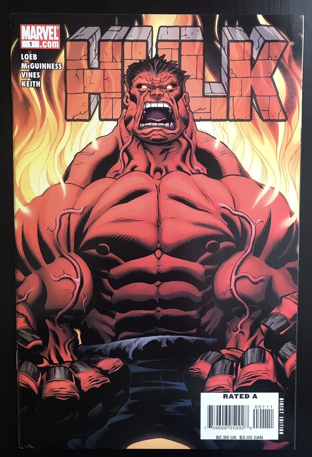 Hulk #1 2008 first printing original Marvel Comic Book 1st Red Hulk Appearance