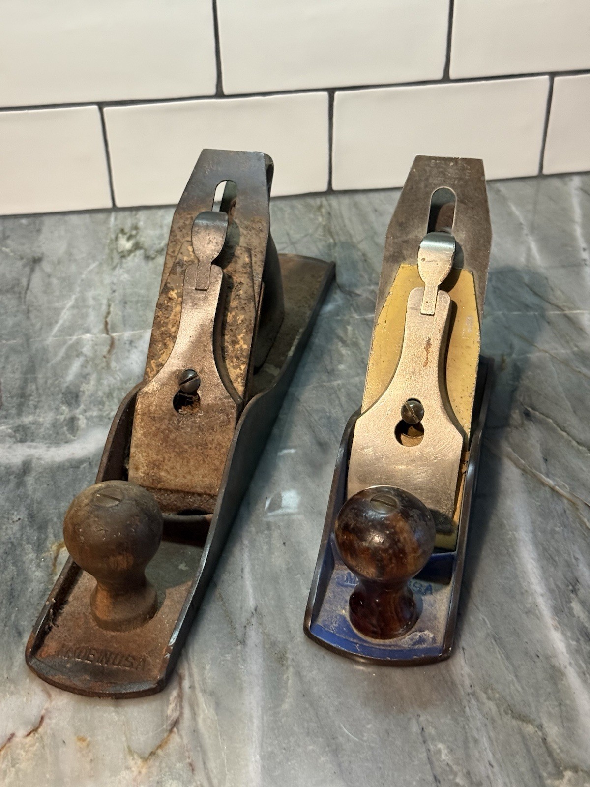 Stanley Two-Tone Planes Made In USA ~ Lot Of 2