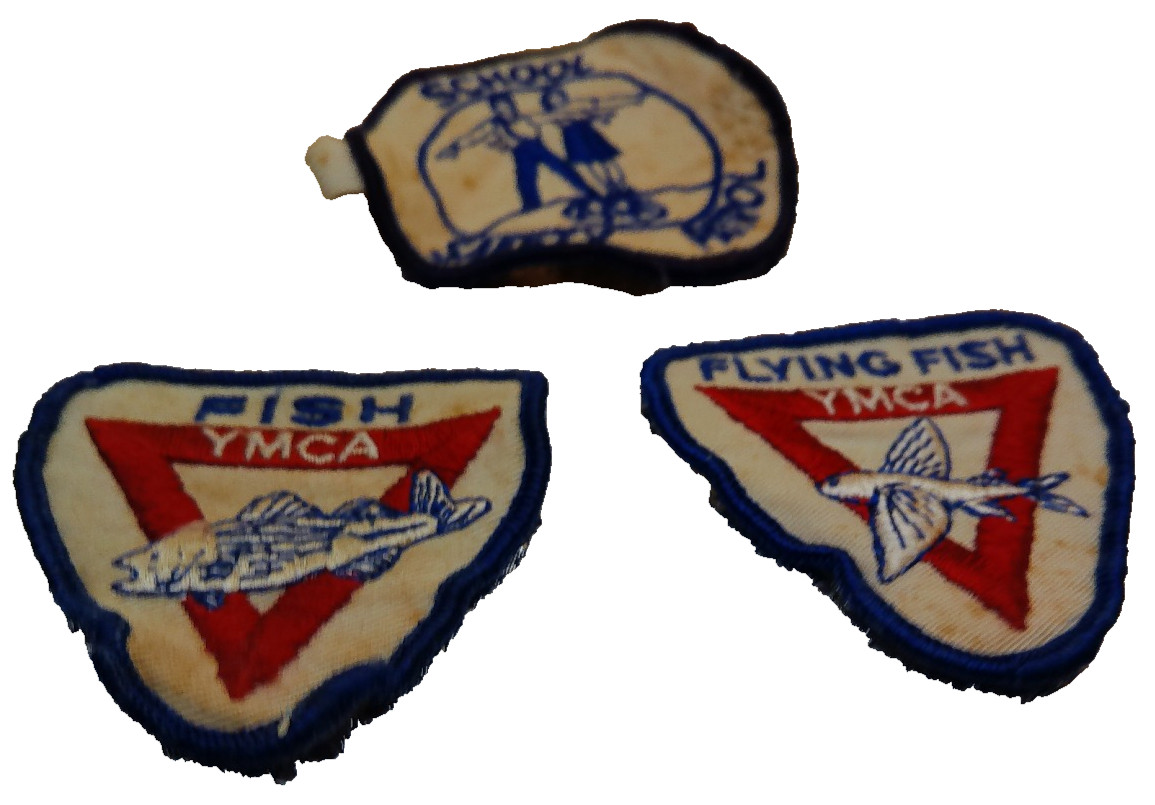 YMCA Fish Flying AAA School Safety Patrol lot 3 patch vintage