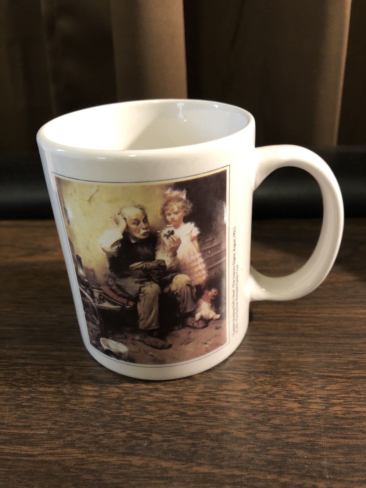 Norman Rockwell Cobbler Coffee Tea Cup Mug Estate Licensing