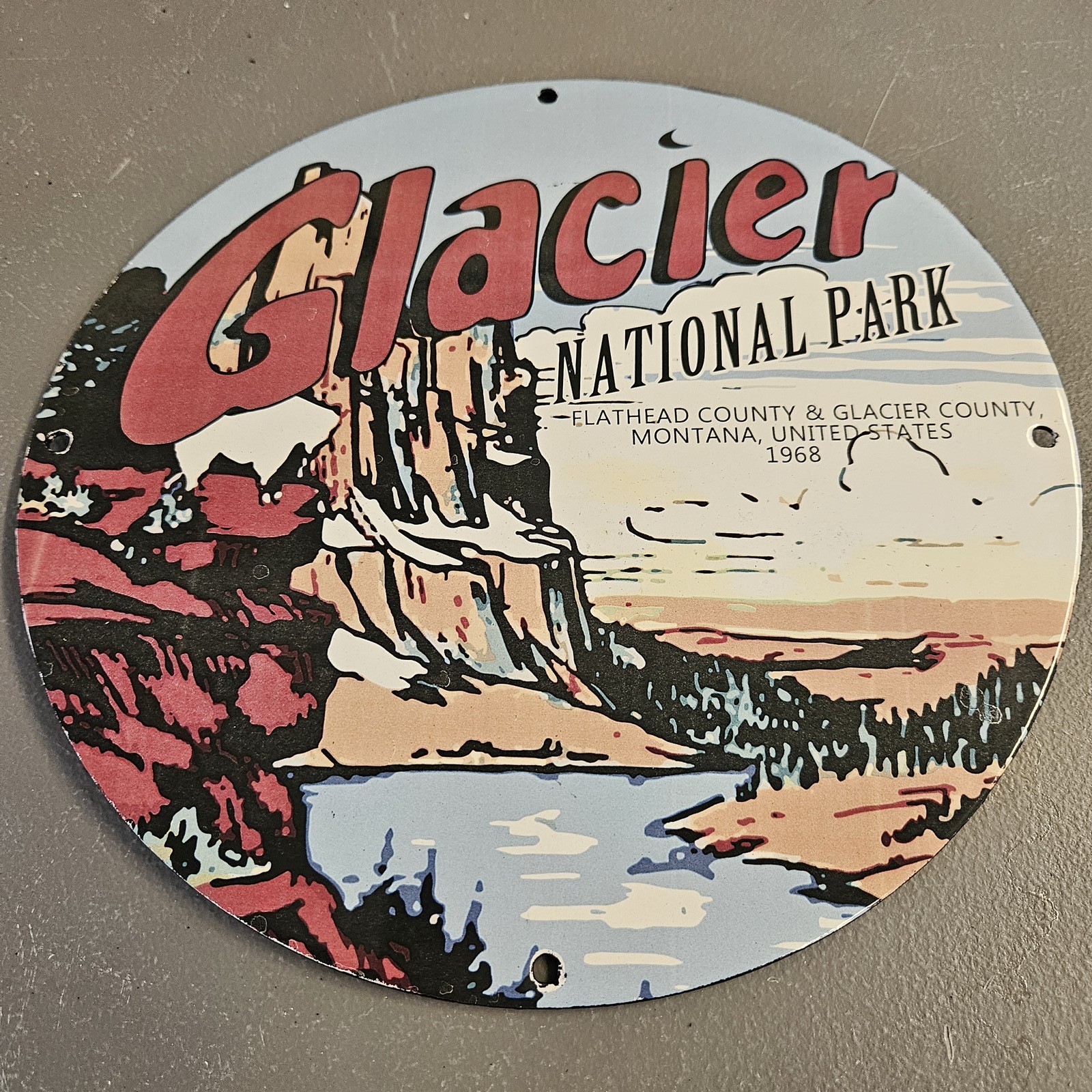 VINTAGE 1968 GLACIER NATIONAL PARK 12\