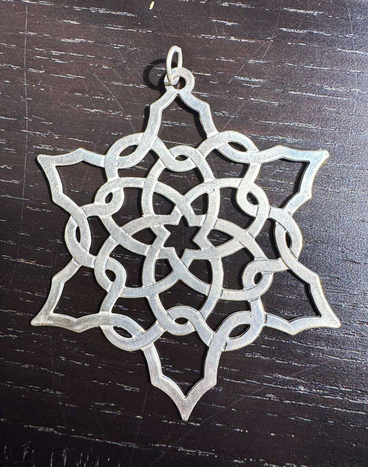 Vintage 1993 Metropolitan Museum of Art MMA Silver Plated Snowflake Ornament 3”
