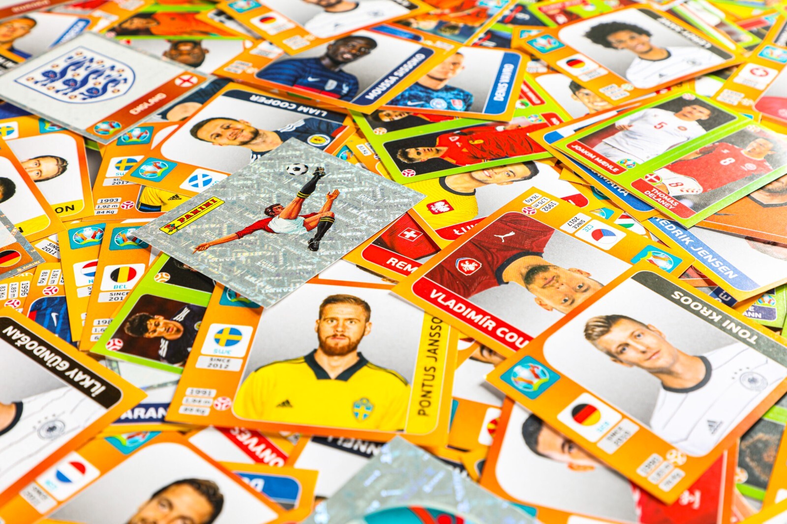 Panini Euro 2020 2021 Tournament Edt. Choose 10/20/50/100/200 Stickers