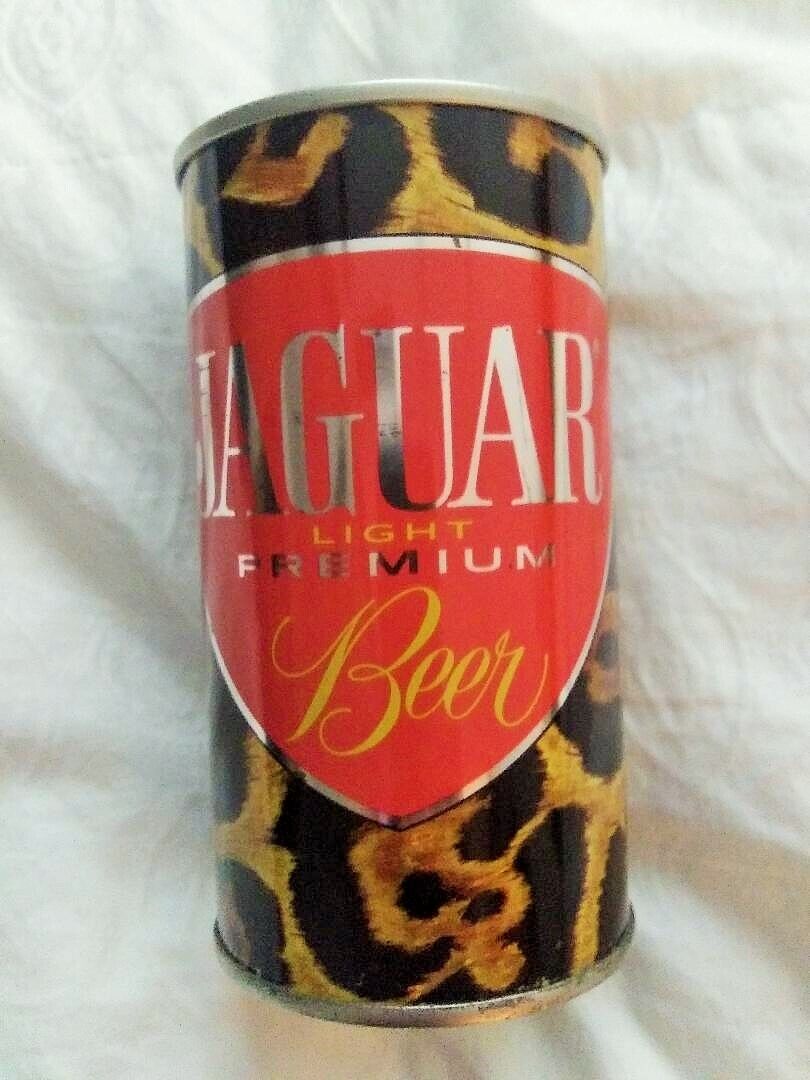 12oz Jaguar Beer Bottom Opened Fan Tab Beer Can Jaguar Rochester New York