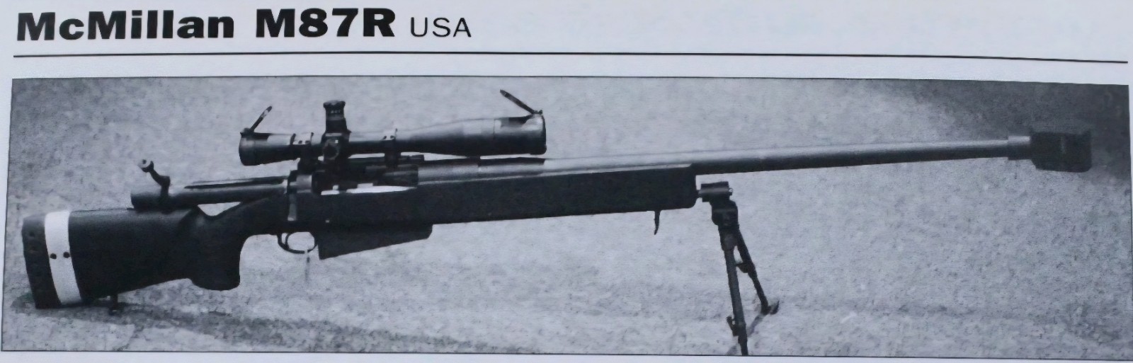 McMillan Gun Picture Out of Print Spec Sheet Article Vtg Decor     