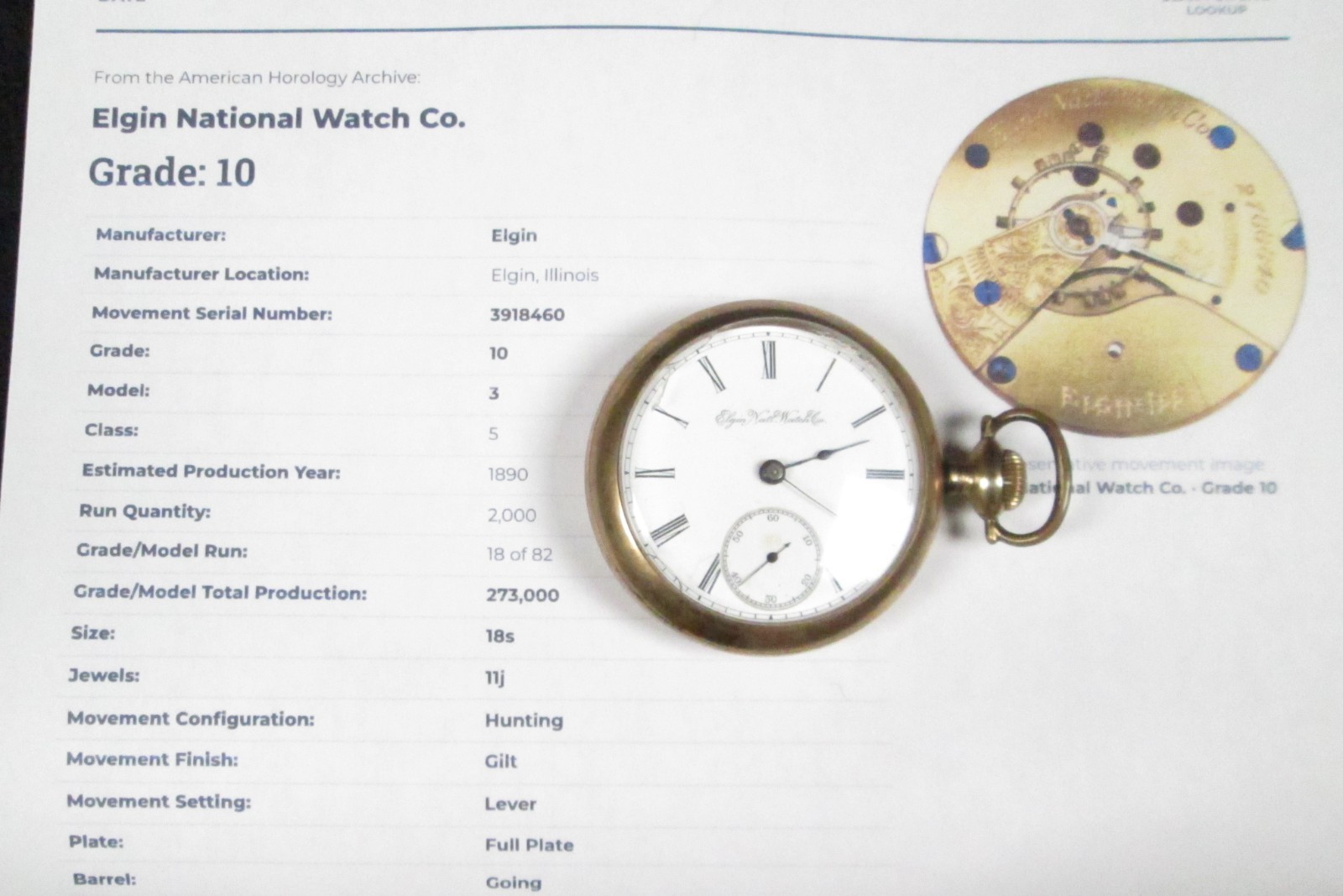 1890 Elgin 18S Gr 10 11J Open Face Hunting Sidewinder Pocket Watch-Repairs 1890 Elgin 18S Gr 10 11J Open Face Hunting Sidewinder Pocket Watch-Repairs
