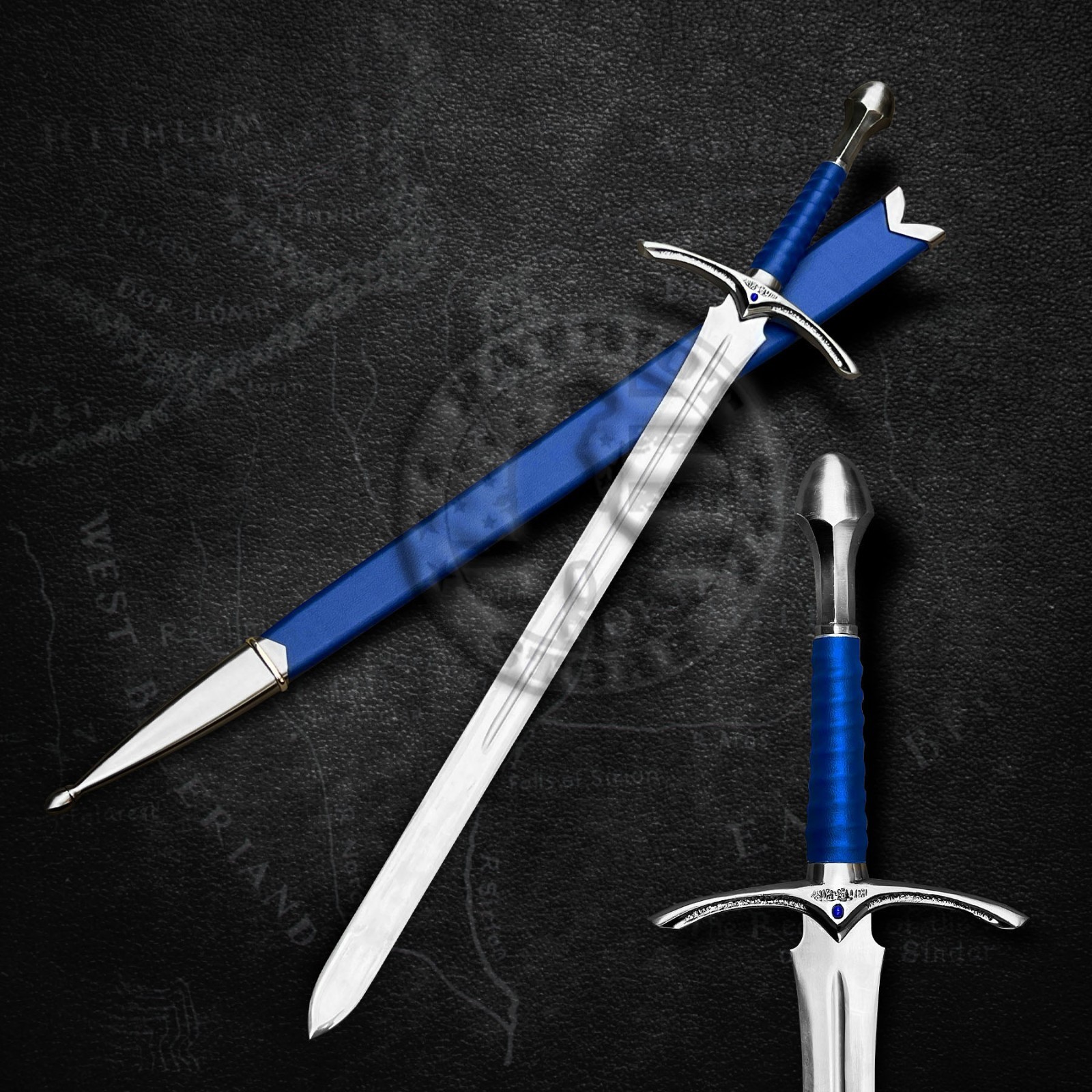 Hand Forged Narsil Sword – Aragorn Medieval Fantasy Blade