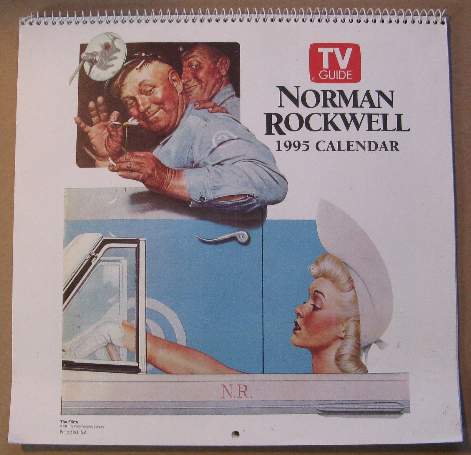 1995 Norman Rockwell Calendar, 11x11\