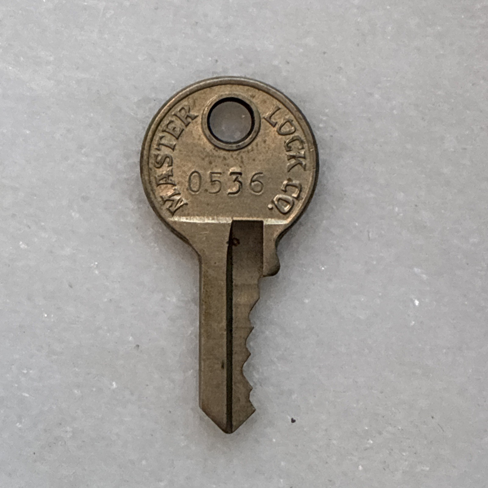 Vintage Master Lock Co. Logo Emblem Padlock Key 0536 Vintage Master Lock Co. Logo Emblem Padlock Key 0536