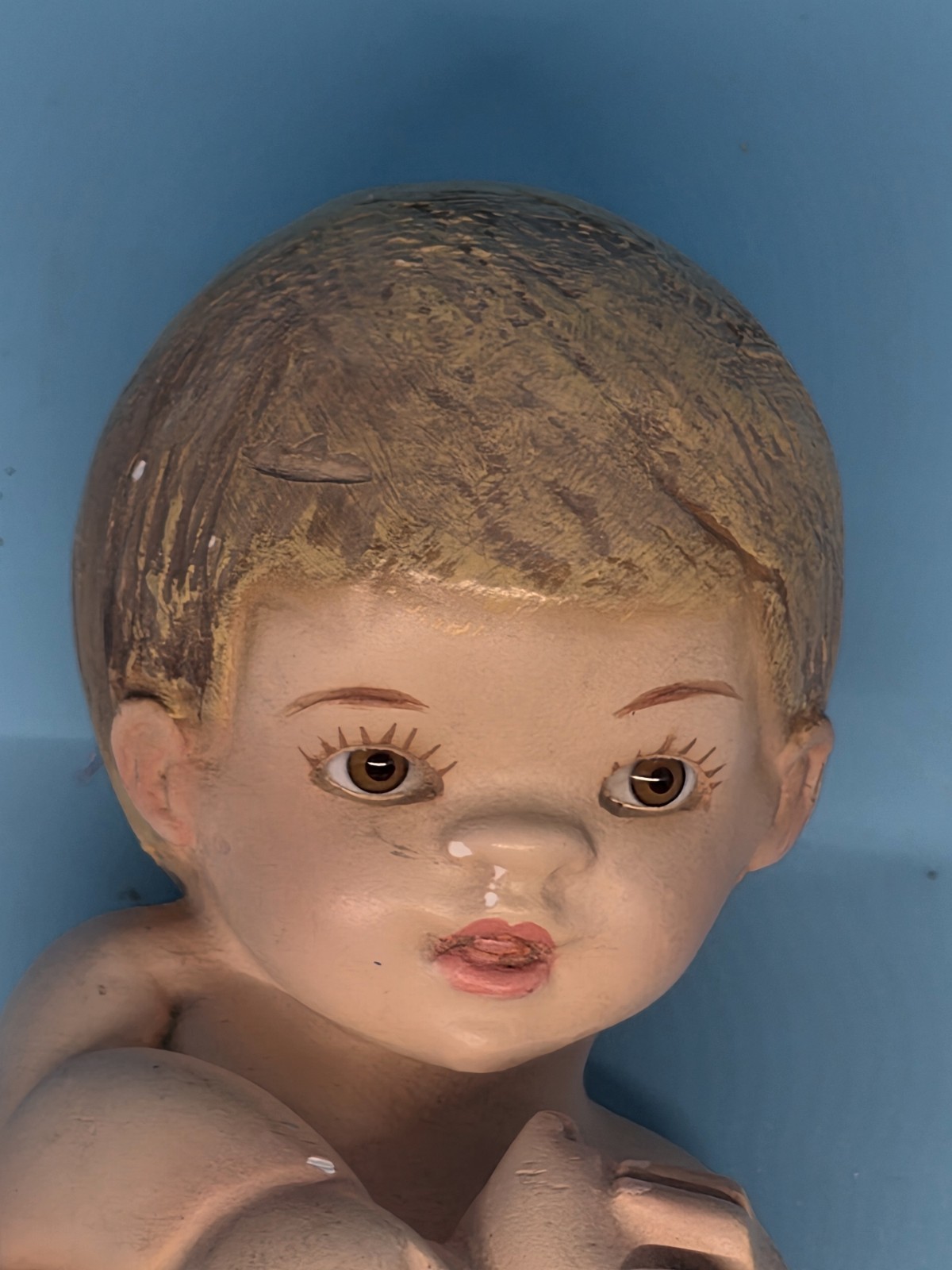 Vintage Goldscheider baby figurine in diaper, made in Spain
