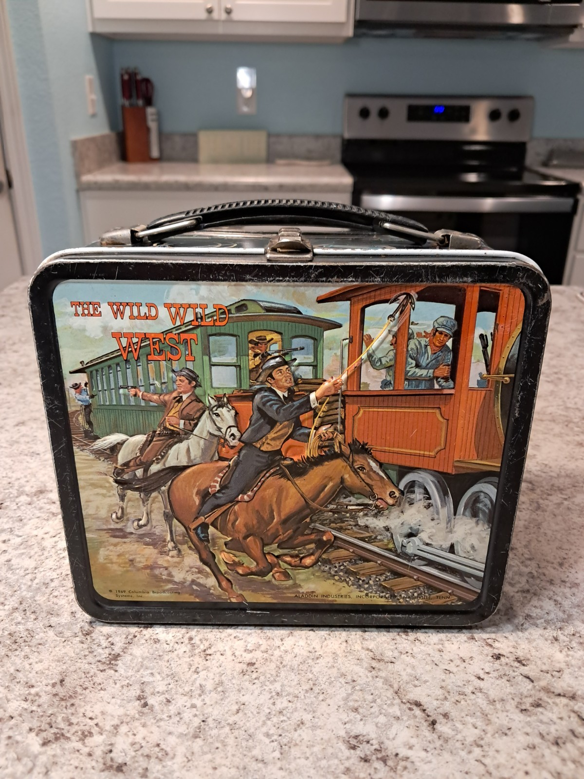 1969 The Wild Wild West Lunch Box - No Thermos * Vintage * Lunchbox tin kit pail