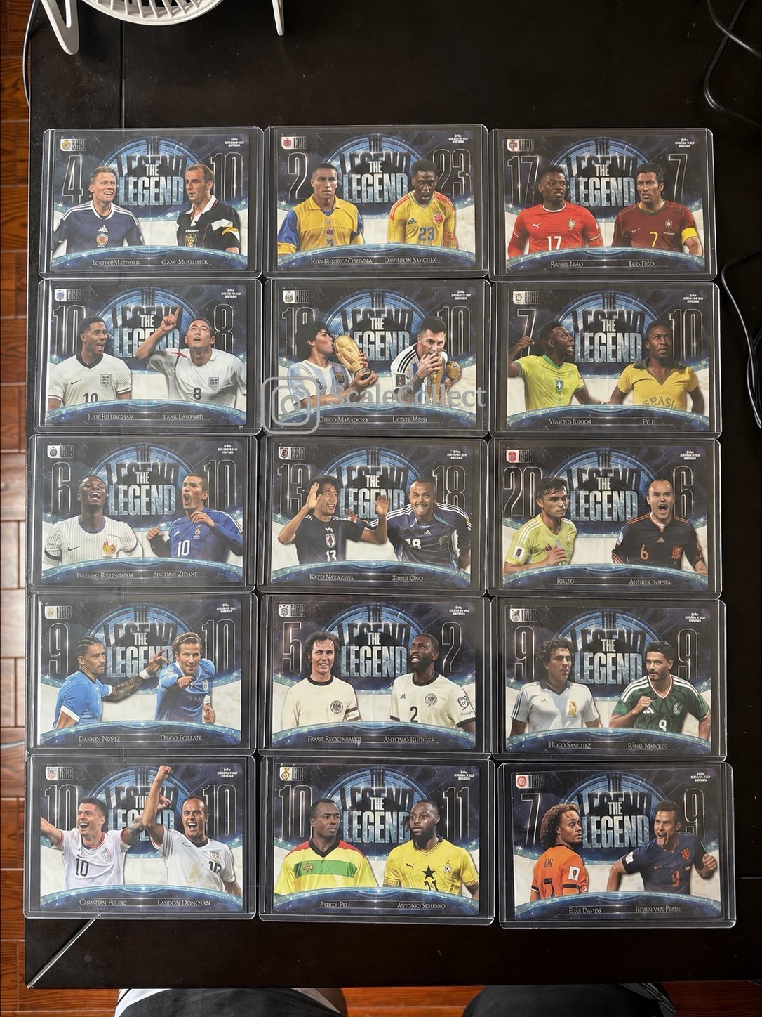 2026 Football Soccer Legacy Card Complete Set Lot of 15 Panini Kayou Insert