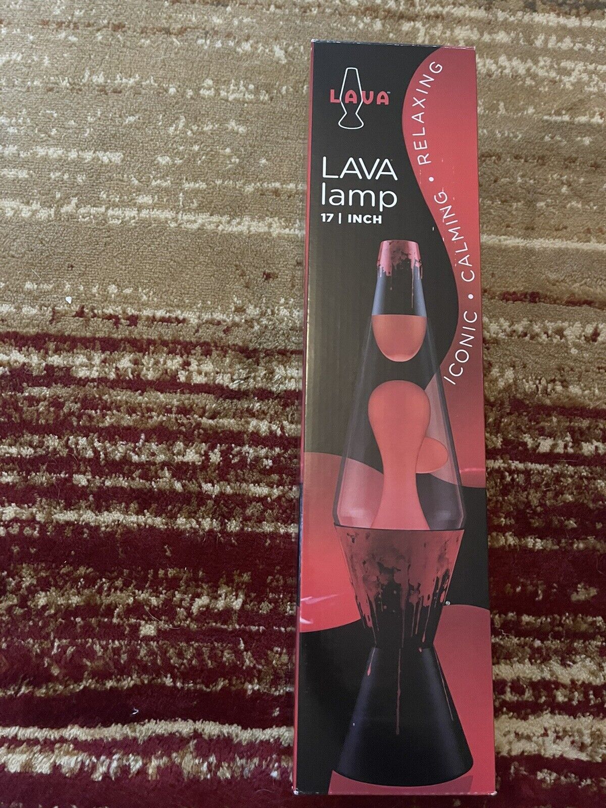 Lava Lamp 17” Blood Drips | Red Lava Wax | Clear Liquid | NEW