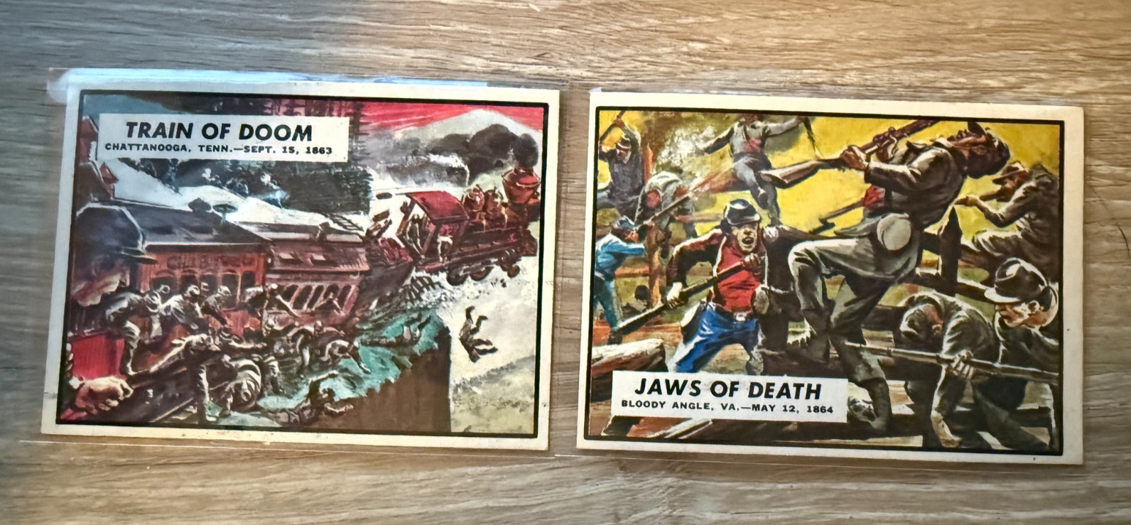 1962 Topps (2) Different Civil War News Vintage Card Lot 1962 Topps (2) Different Civil War News Vintage Card Lot