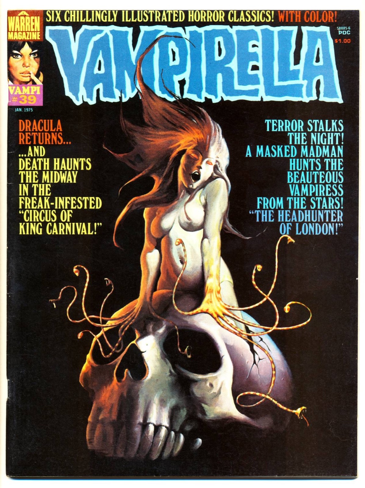 Vampirella #39 F, Warren Comics Magazine 1975