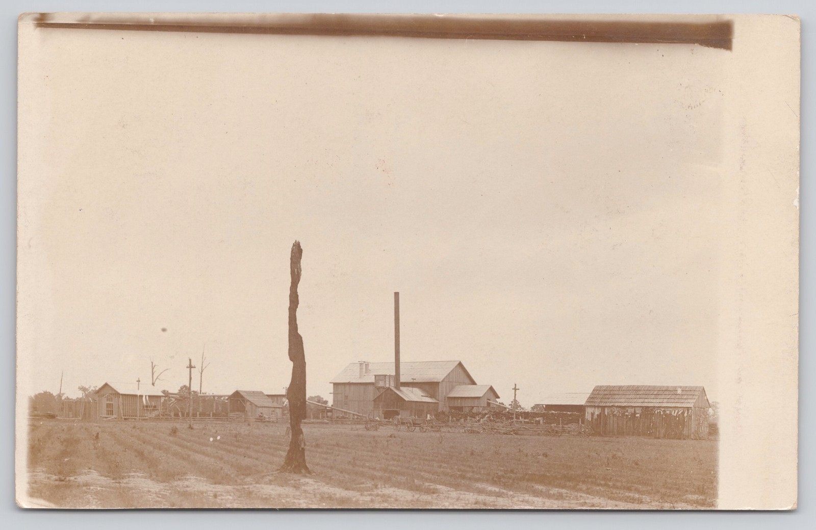 RPPC Moro Mercantile and Gin Co AR Cotton Gin Industrial Postcard c1910