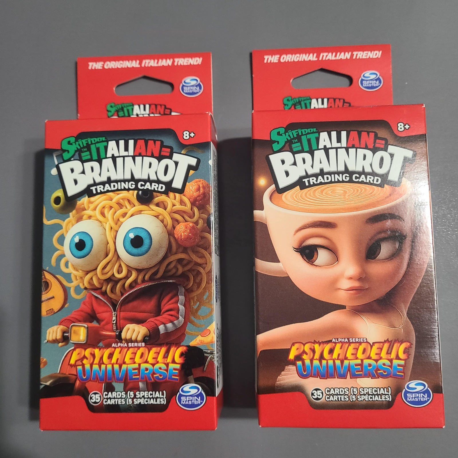 ITALIAN BRAINROT TRADING CARDS - PSYCHEOELIC UNIVERSE (2) 5 PACK BOOSTER BOXES