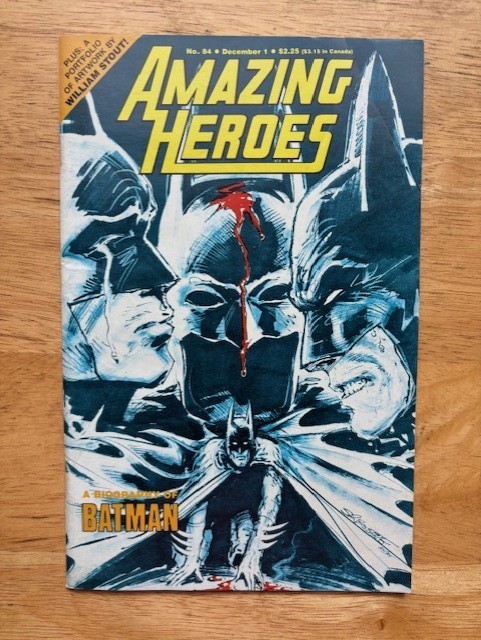 Amazing Heroes lot # 74 & 84 Comic Magazine, 1985
