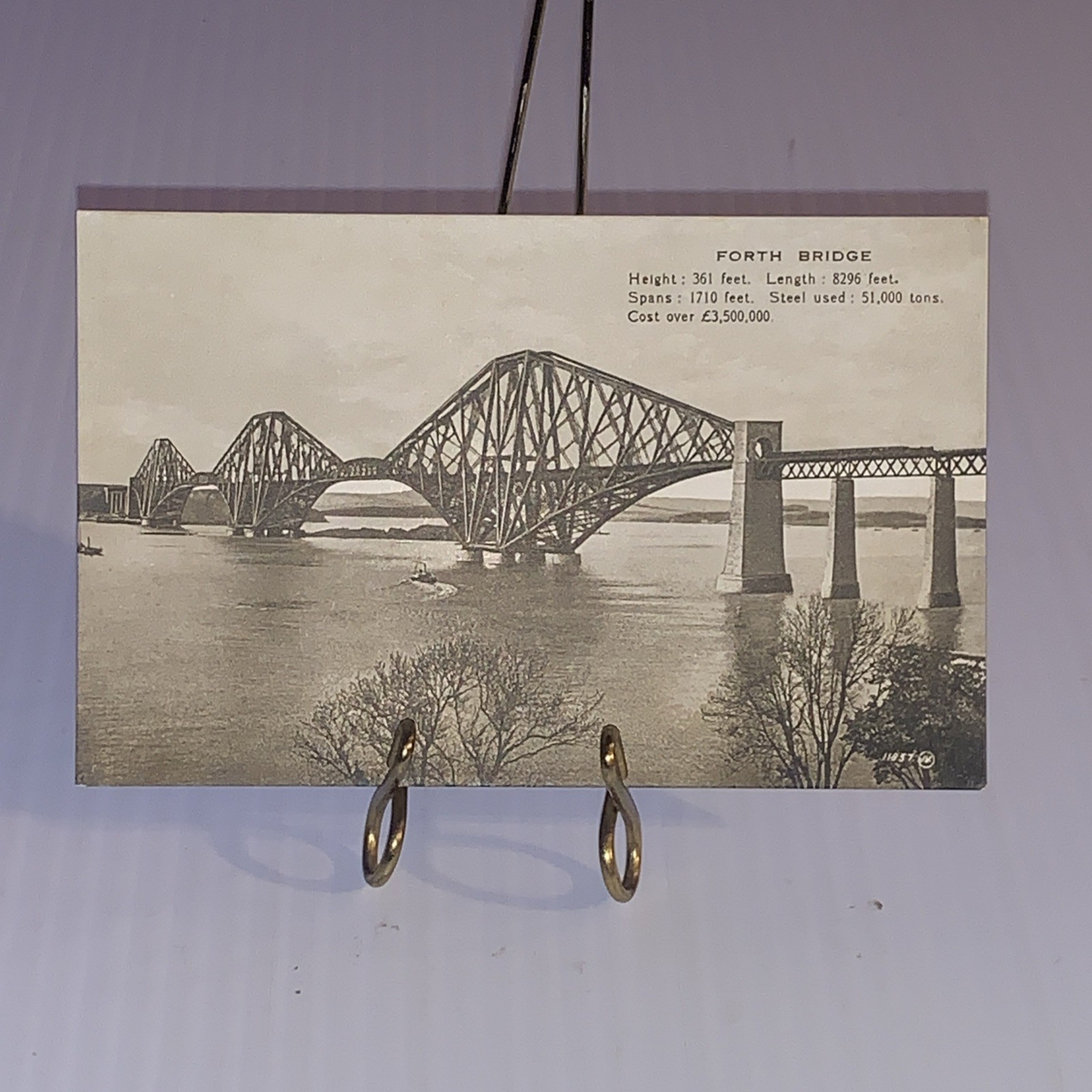 RPPC Edinburgh Scotland 1920s Postcard The Forth Bridge