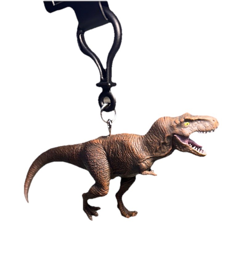 NEW Universal Studios Jurassic World T-Rex Figural 🦖Backpack Clip 5”