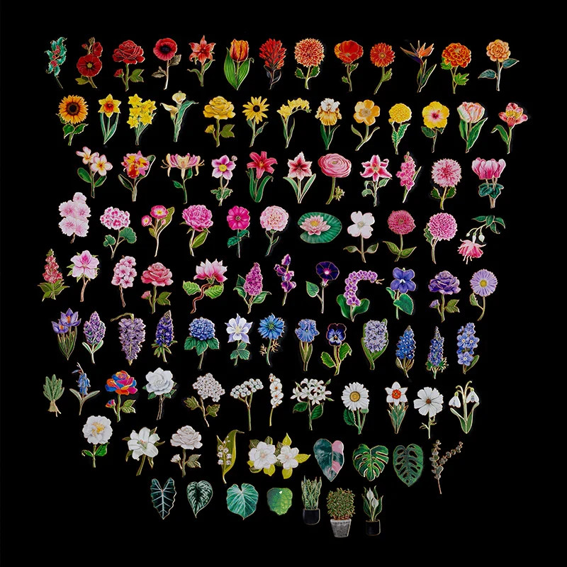 The Gray Muse Floral Enamel pins