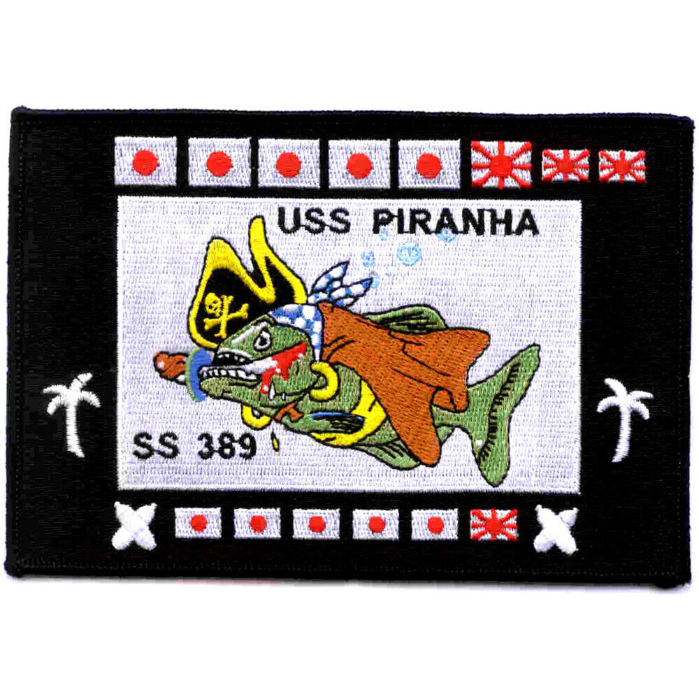 SS-389 USS Piranha Patch Battleflag