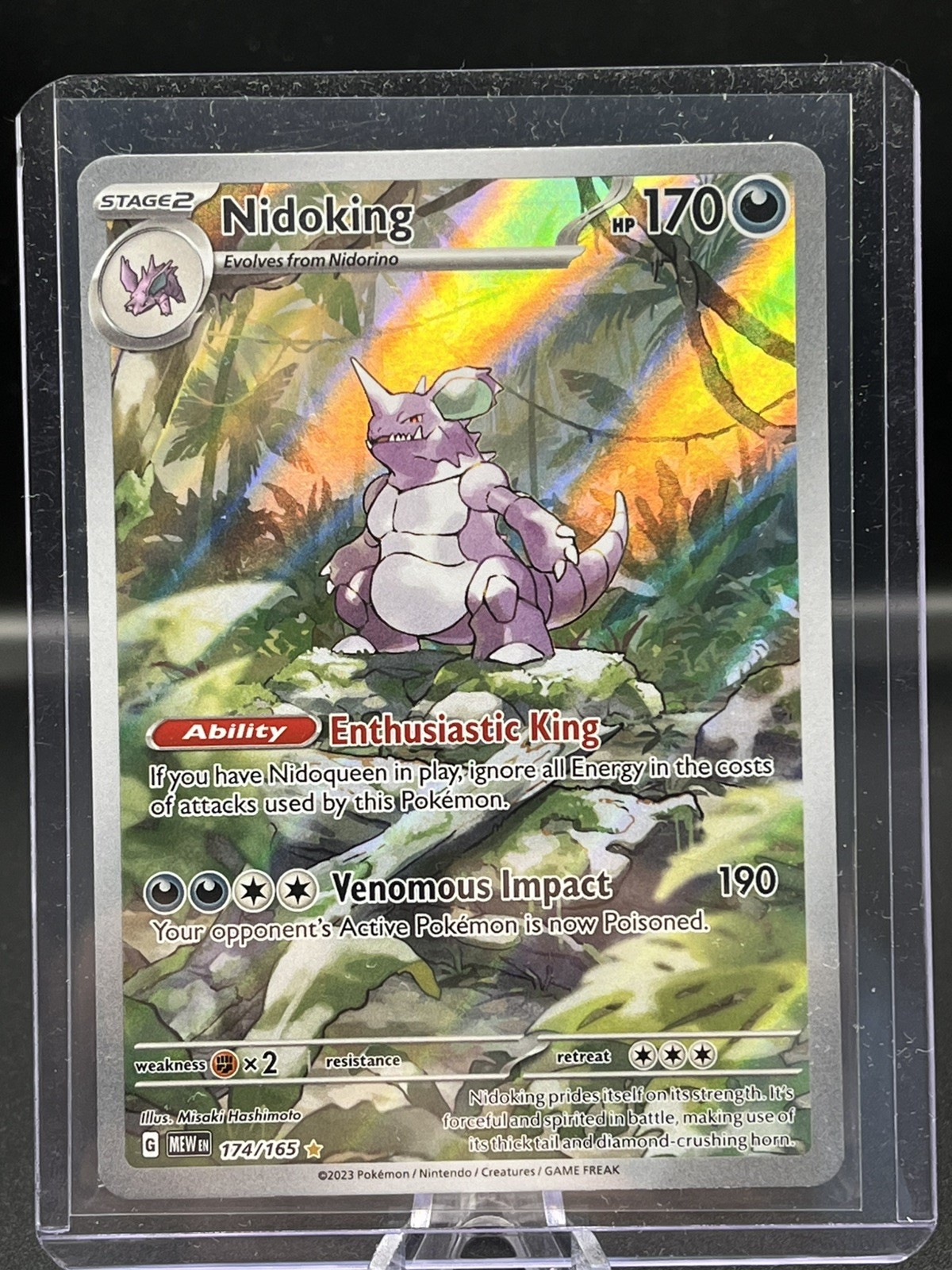 Pokémon Nidoking TCG Scarlet Violet-151 Illustration 174/165 Pokémon Nidoking TCG Scarlet Violet-151 Illustration 174/165