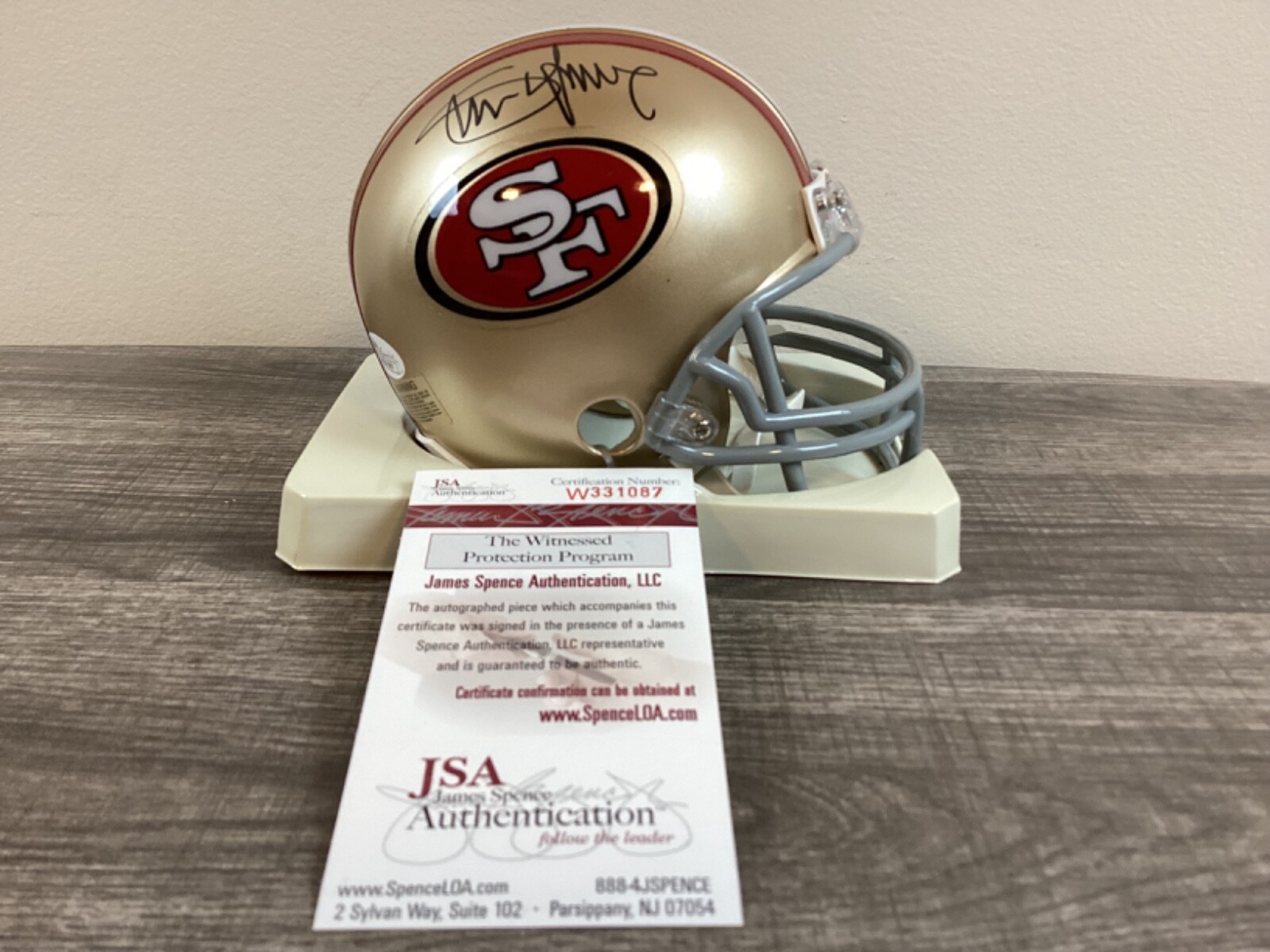 (SSG) STEVE YOUNG Signed NFL Football \