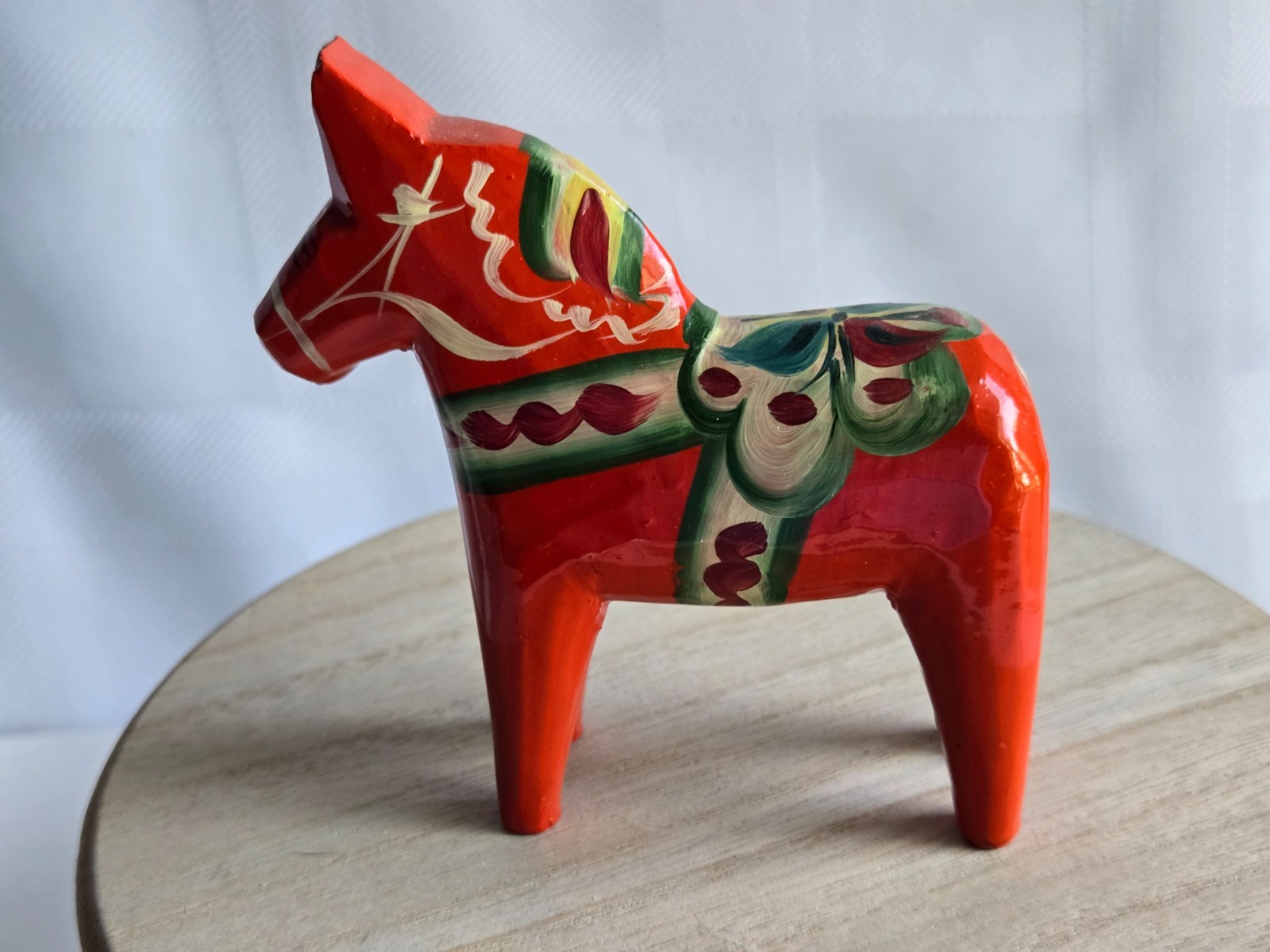 Vintage and Collectible Dala Swedish Small Horse. Made In Sweden.