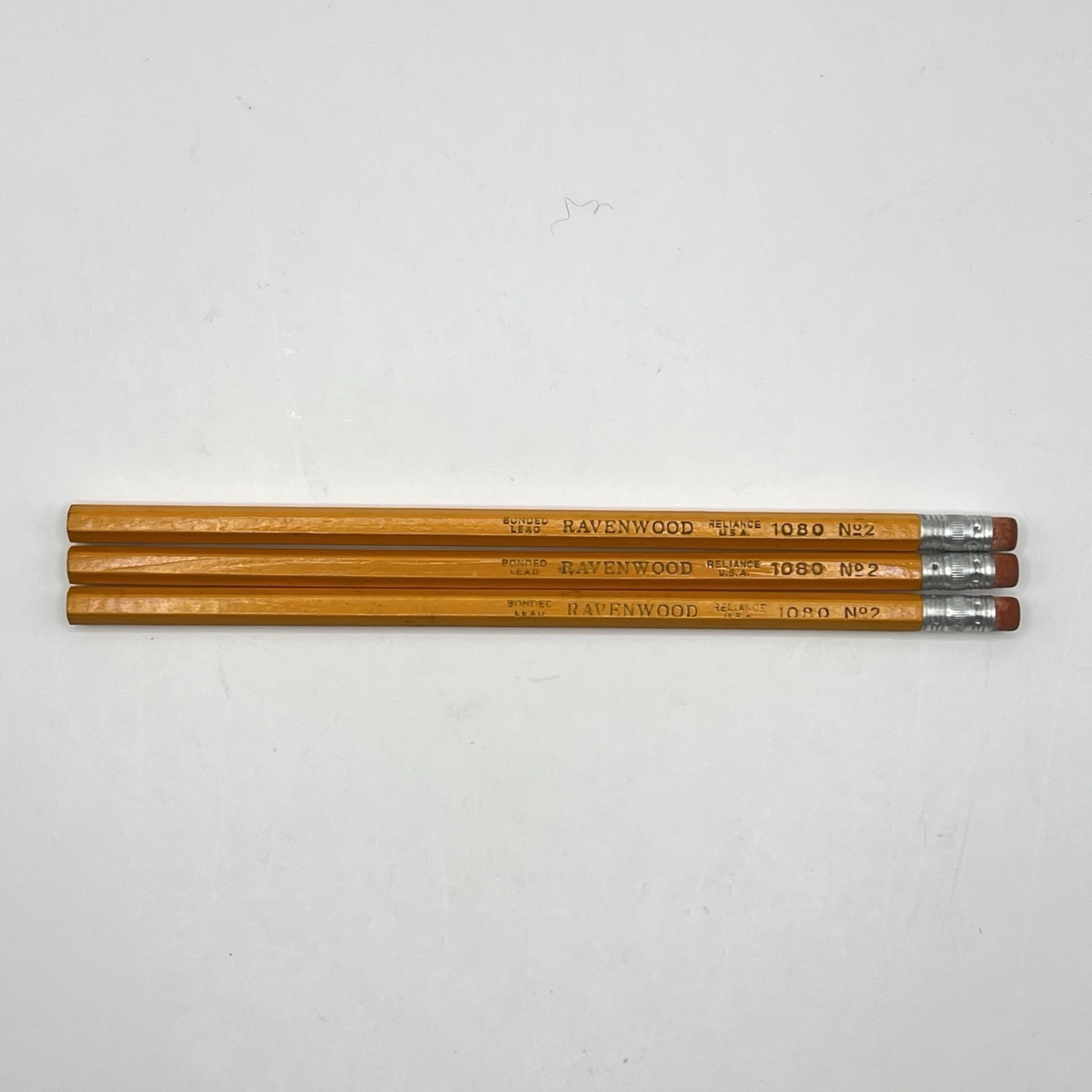 VTG Mid Century Ravenwood Reliance Pencils Bonded Lead 1080 No 2 Lot Of 3