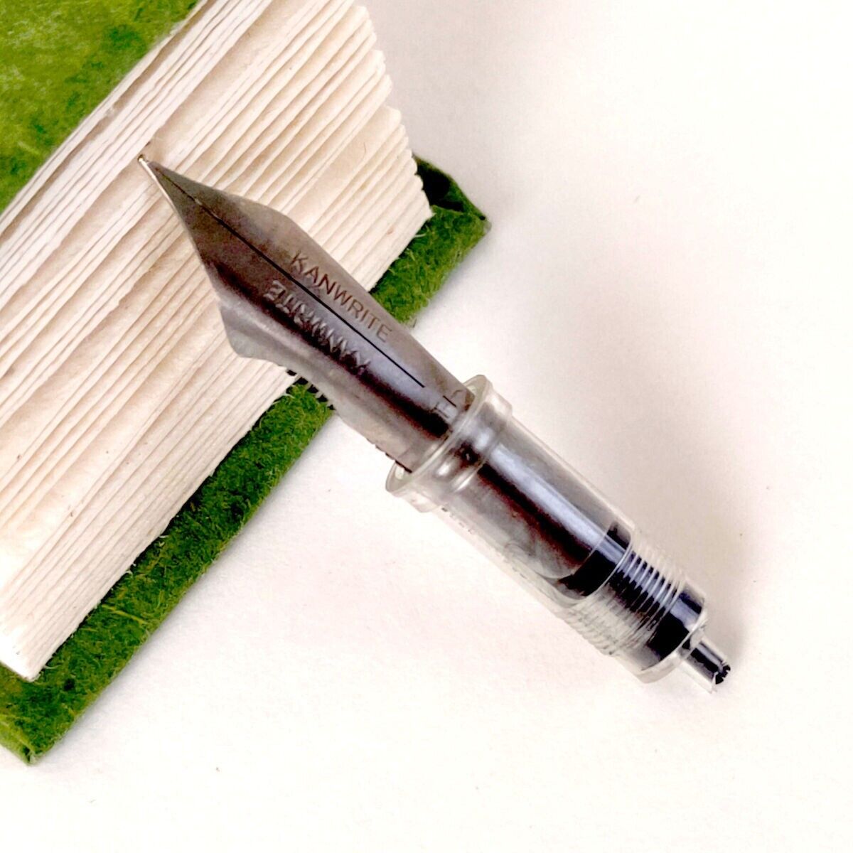 Spare Titanium fountain pen full flex nib unit for Jowo mount - Medium point