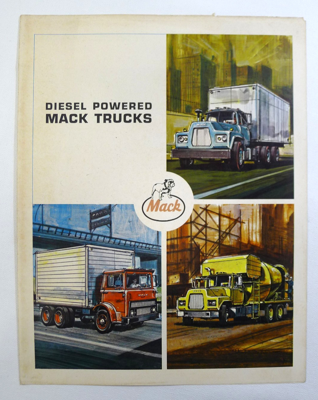 Original 1969 MACK Diesel Powered Trucks BROCHURE DM-477S MB-477S R-477S