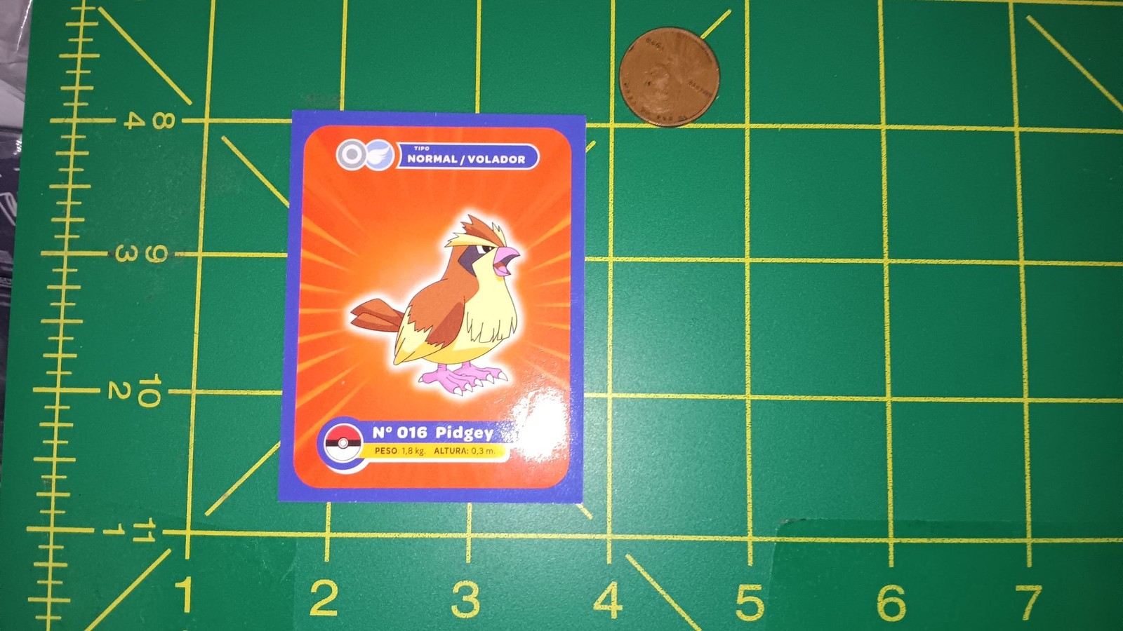Pokemon Pidgey No 016 Sticker Normal Volador Common Single Pokemon Pidgey No 016 Sticker Normal Volador Common Single