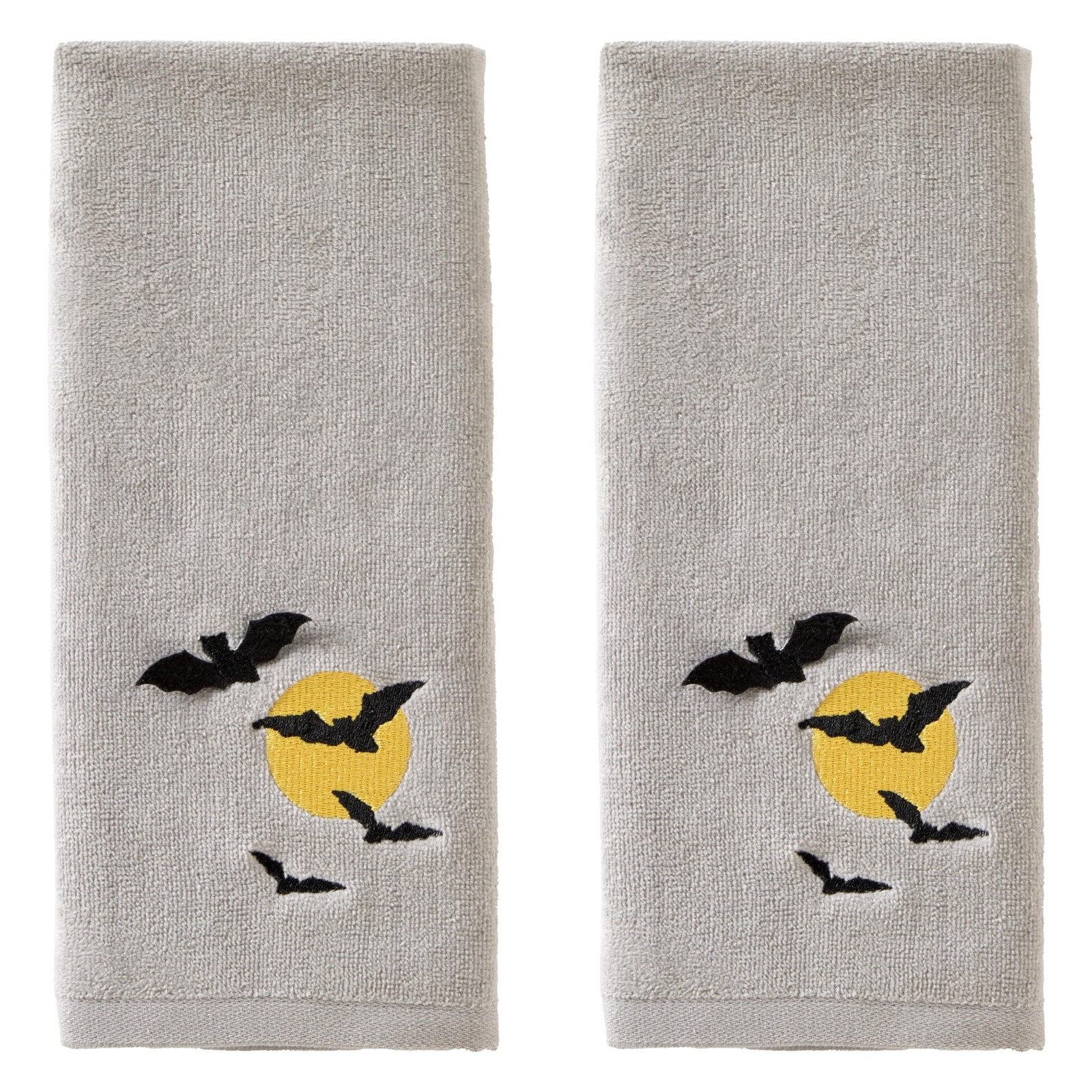SKL Home Halloween Full Moon Flight Hand Towel Set 2pc 100% Cotton Gray SKL Home Halloween Full Moon Flight Hand Towel Set 2pc 100% Cotton Gray