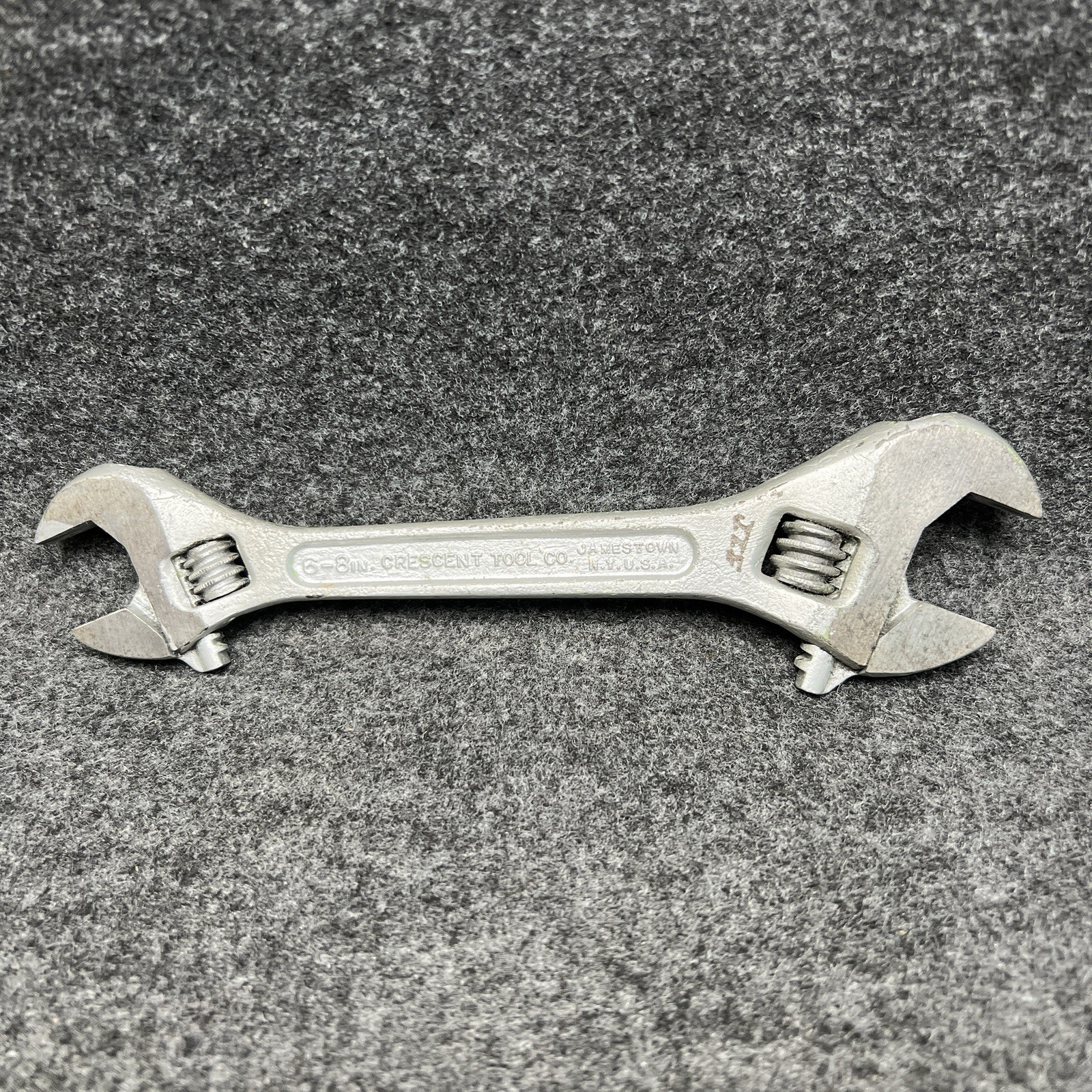 Vintage Crescent Tool 6-8 inch Double Ended Adjustable Wrench Jamestown NY