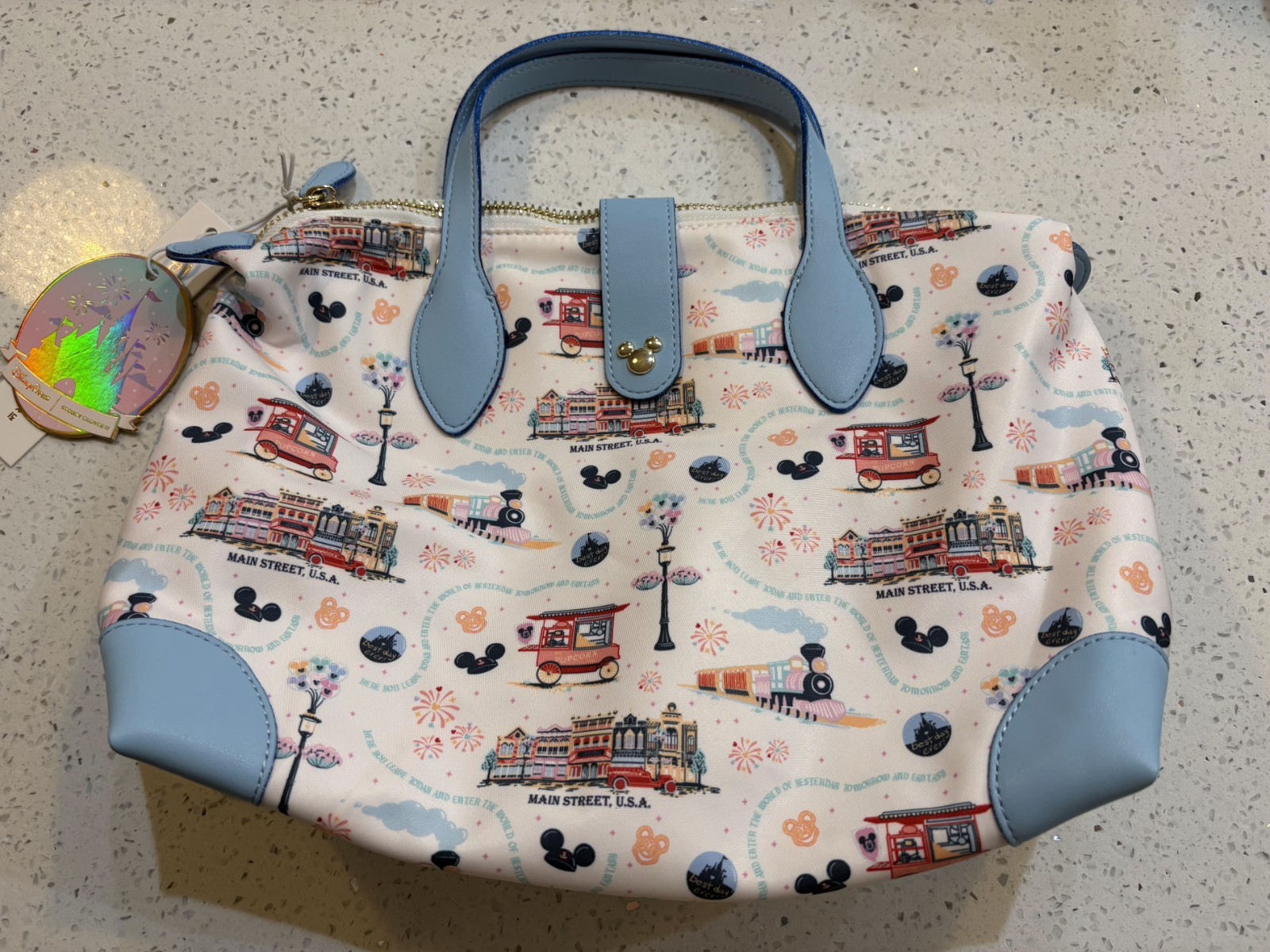 Disney Parks NWT Stoney Clover Lane Crossbody Bag Main Street Large Pouchette