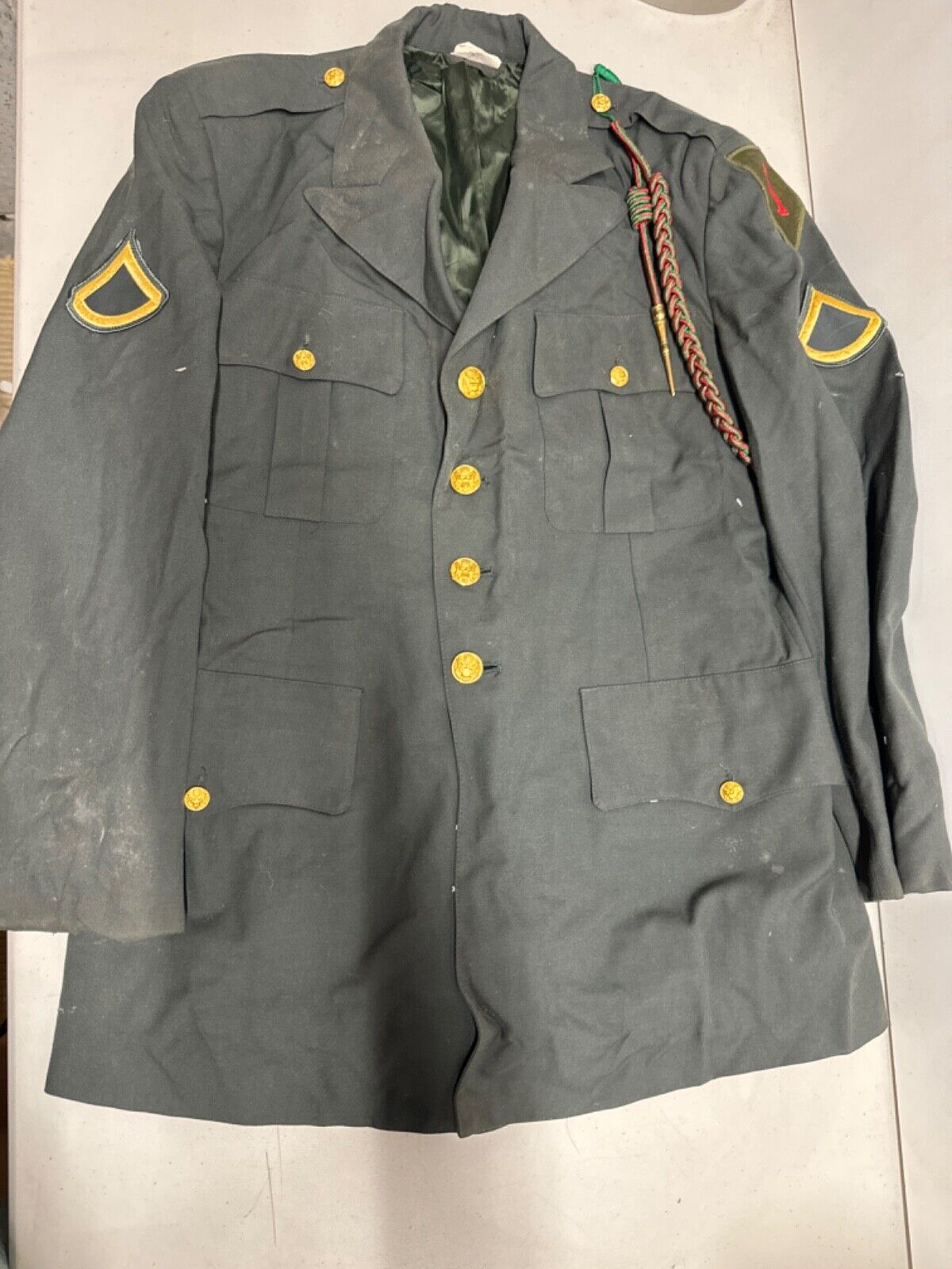 vtg US Military 42 R Uniform Jacket Formal 8405011056109