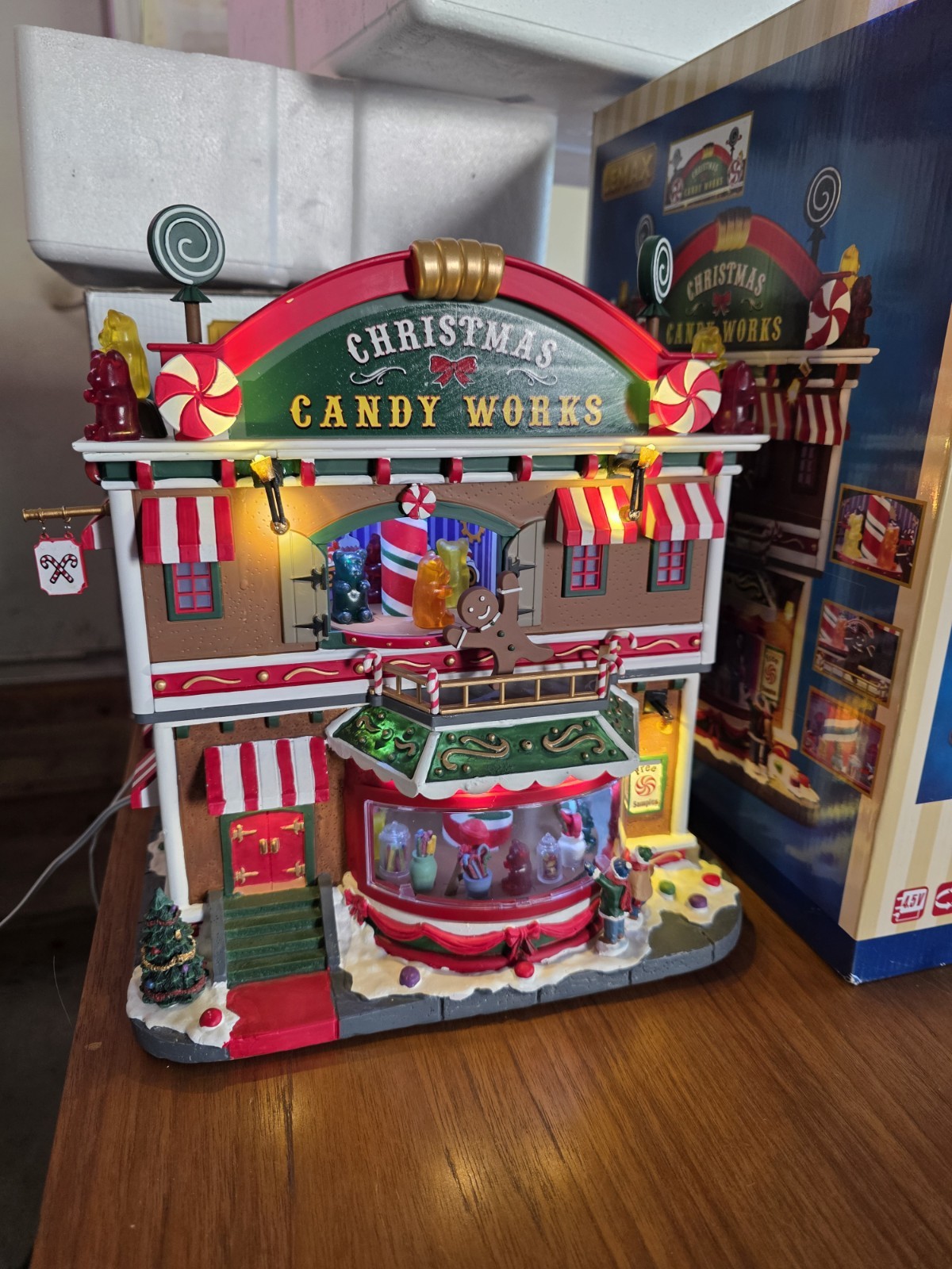 2016 Lemax CHRISTMAS CANDY WORKS Lighted Signature Christmas #65164 With Box