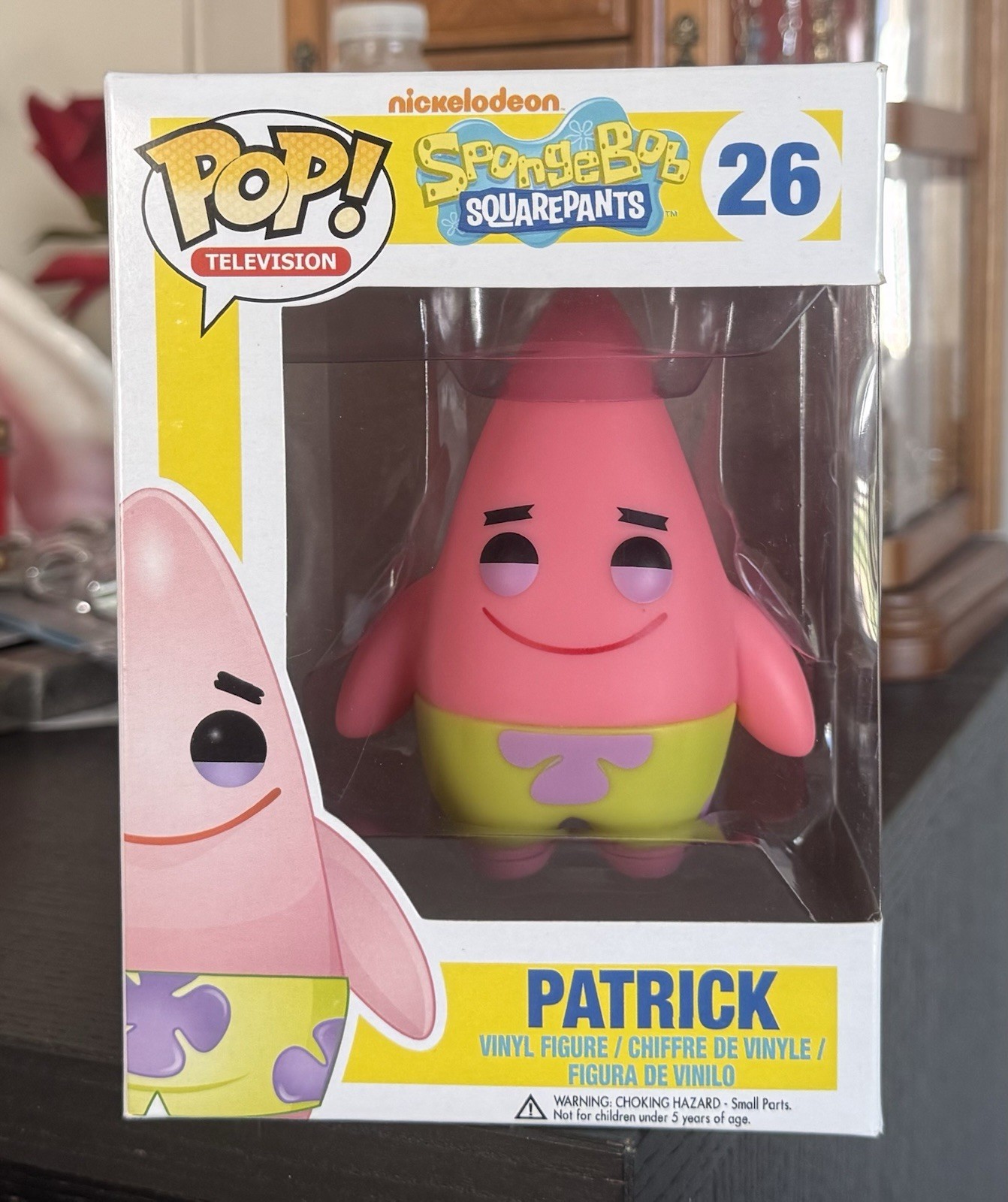 VAULTED Funko Pop Television: PATRICK #26 Spongebob Squarepants w/Hard Stack
