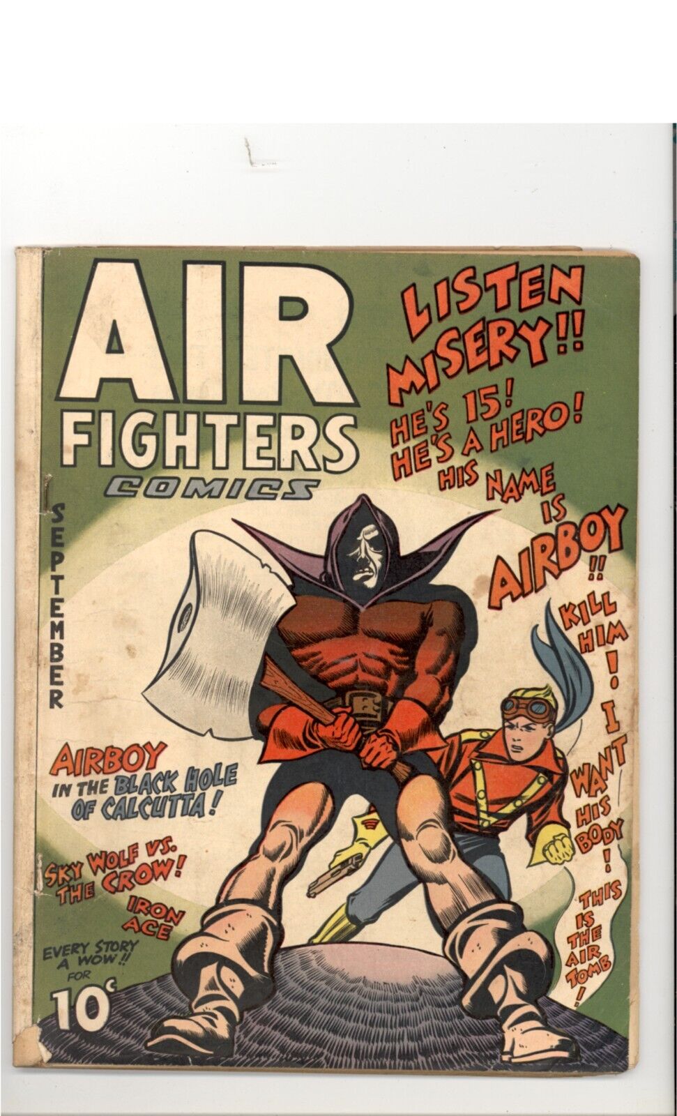 Air Fighters Comics V 1 #12 VG- Hillman Periodicals 1943