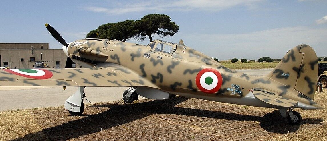 Macchi C.202 Folgore Italy AF Airplane Wood Model  Regular New