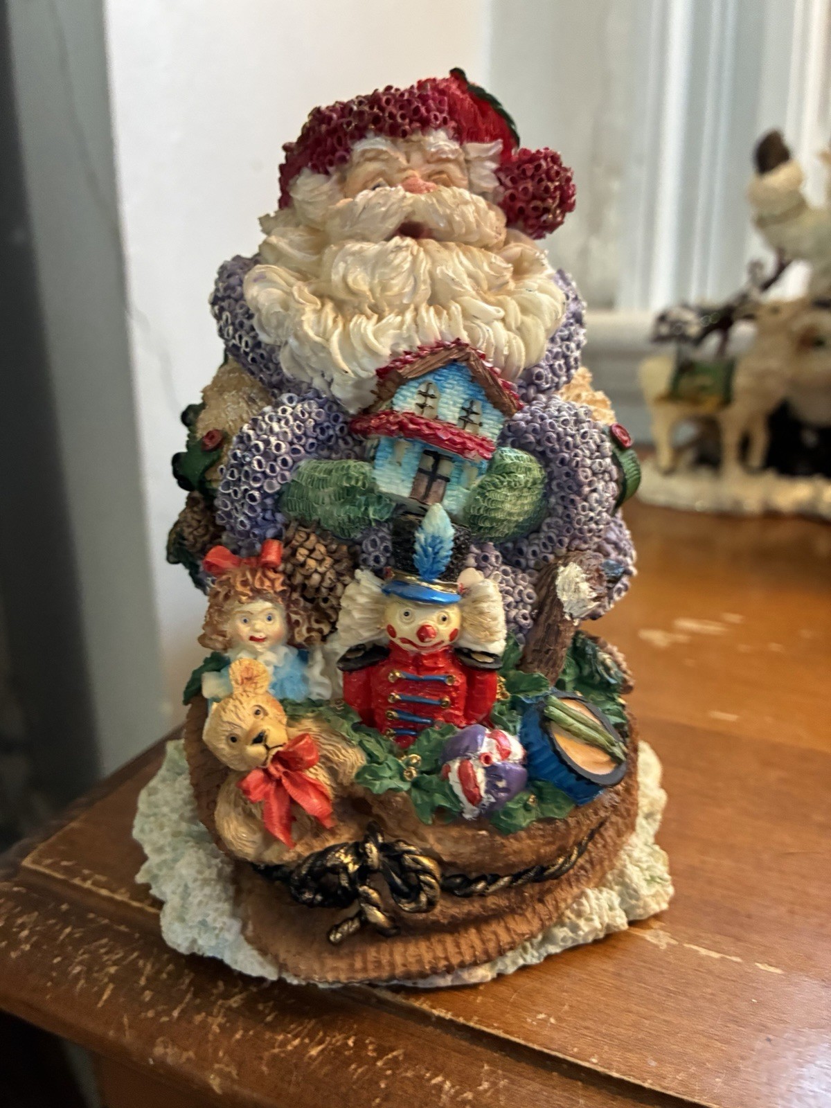 Vintage 1994 Crinkle Claus Santa Figurine By Possible Dreams