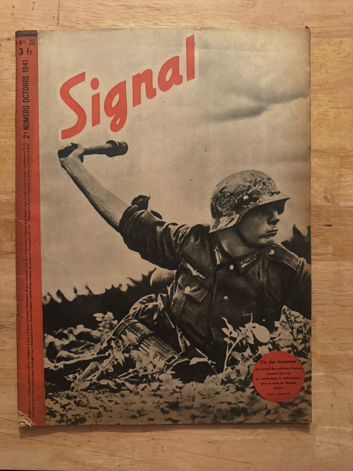 Signal Magazine 10/1941 - #20 - French Edition - World War 2 Original