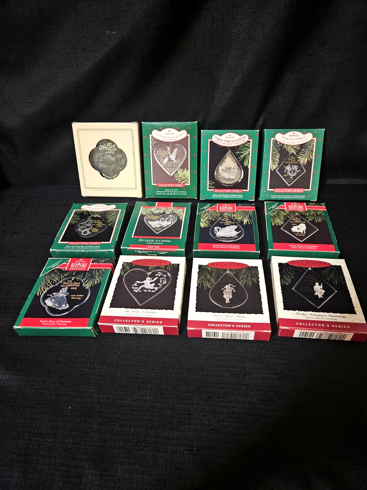 Vintage Hallmark Keepsake - Collector’s Set of 12- The Twelve Days of Christmas