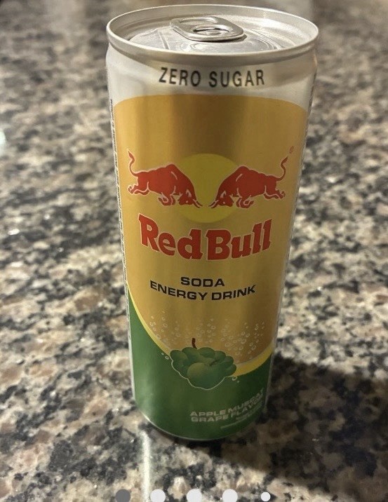 Unopened Can Red Bull Energy Sparkling Apple Muscat Grape No Sugar Exp 12 Sep 26